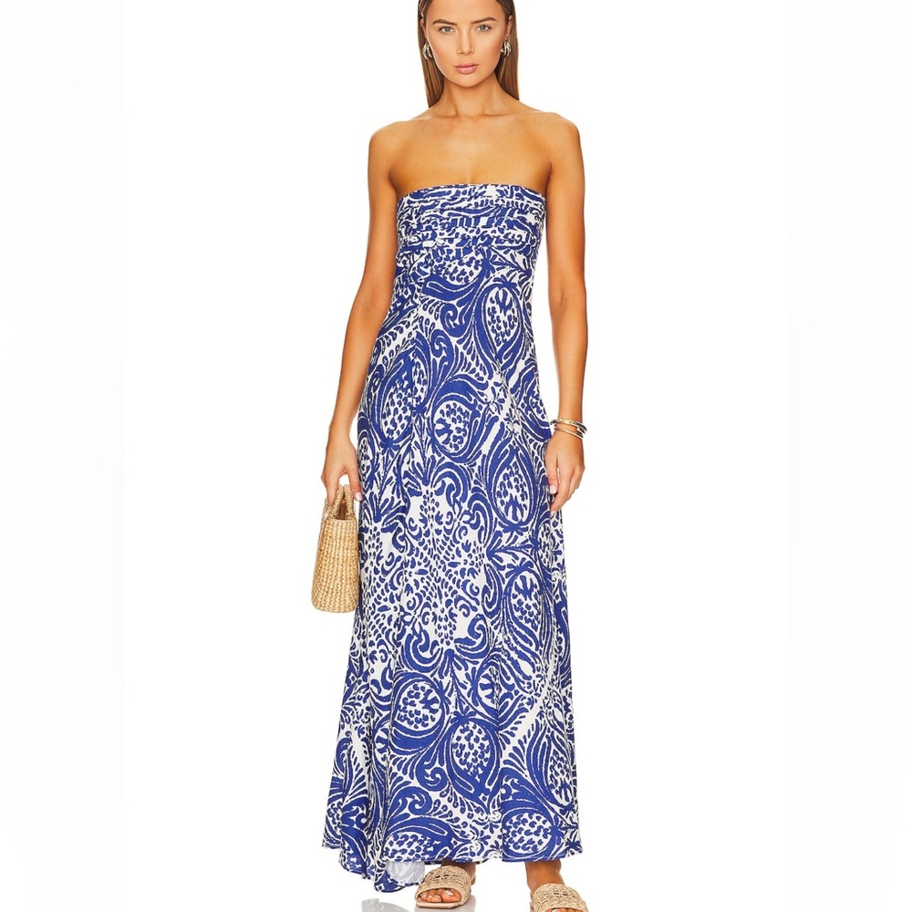 Shona Joy Pombeline Strapless Maxi Dress